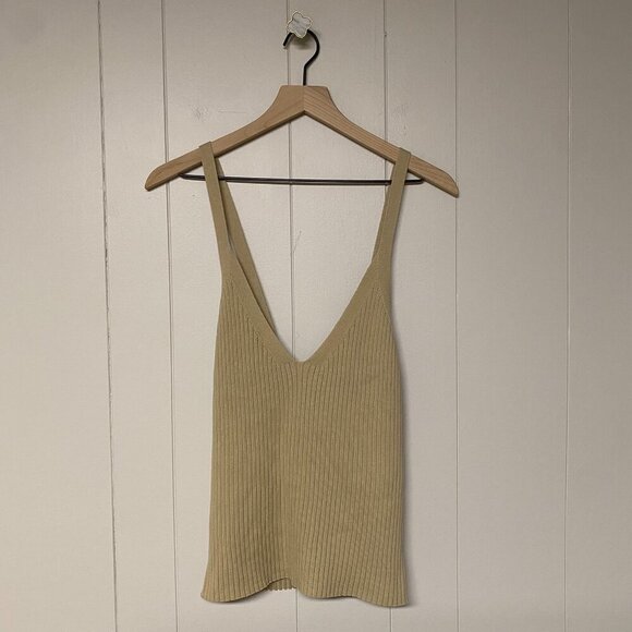 NWT Banana Republic Cross-Back V Neck Sweater Tank, XL - Picture 2 of 7